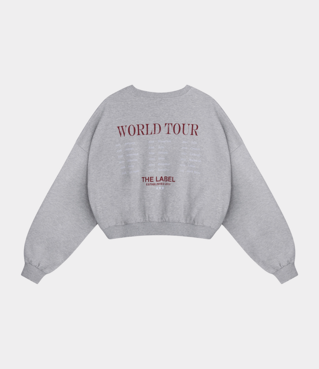 Alix the Label eagle sweater light grey mel