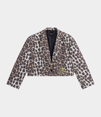 Alix the Label animal cropped blazer animal