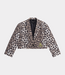 Alix the Label animal cropped blazer animal