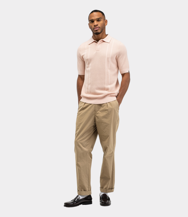 Butcher of Blue Ripley Knit Polo Frozen Berry