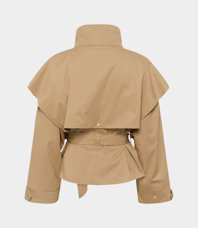 Karen By Simonsen KBDana Short Trench jacket Chinchilla