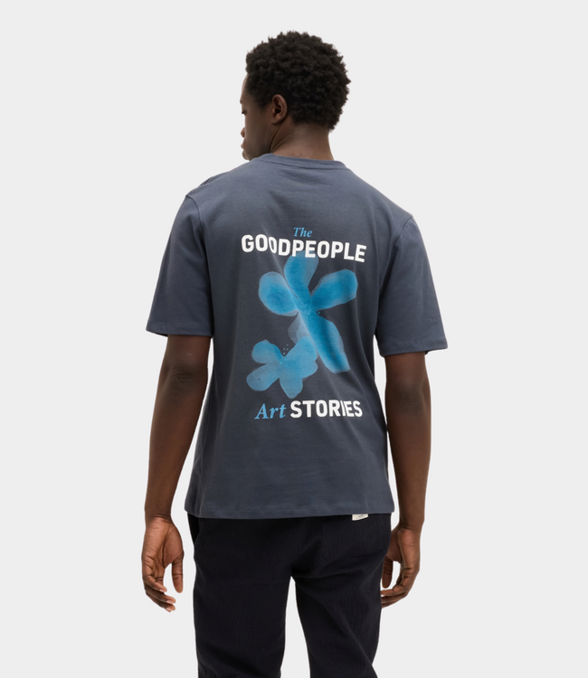 Goodpeople tex tee stone blue