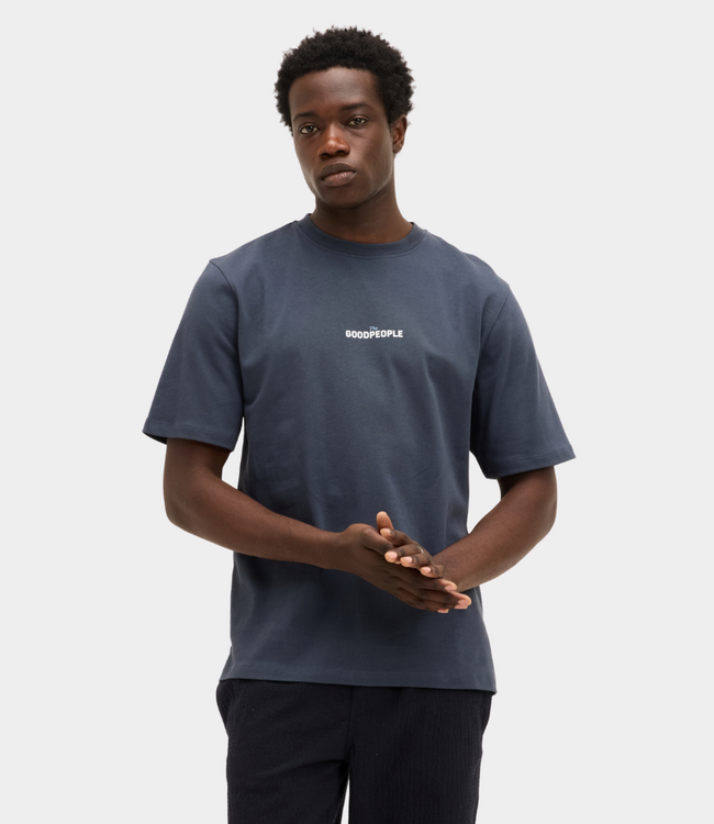 Goodpeople tex tee stone blue