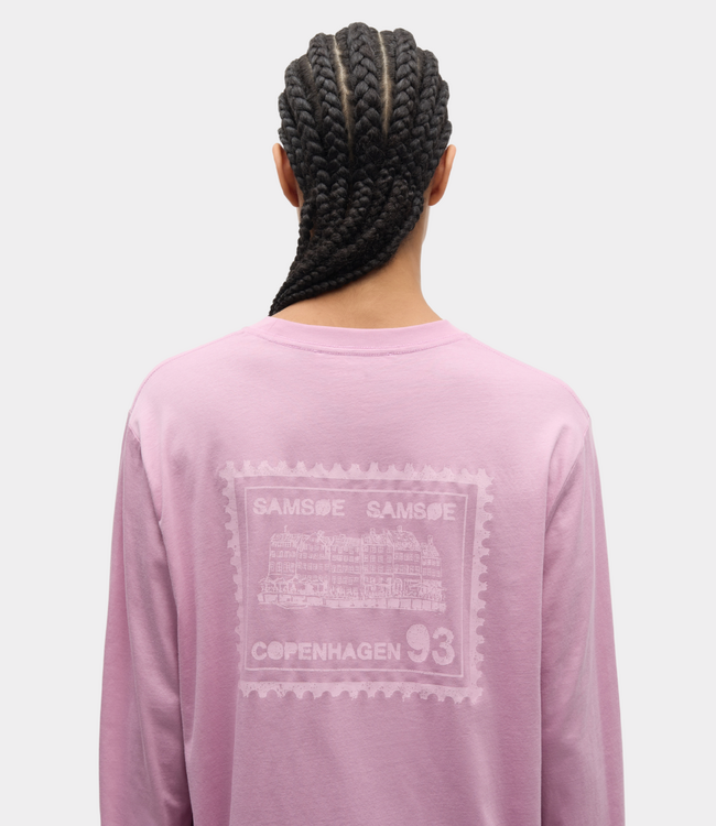 Samsoe Samsoe sadove ls t-shirt 15276 orchid stamp