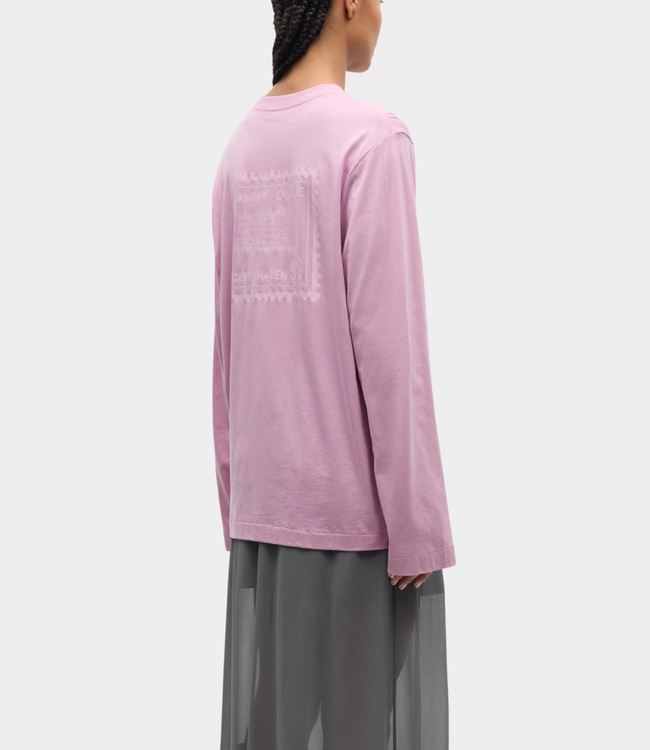 Samsoe Samsoe sadove ls t-shirt 15276 orchid stamp