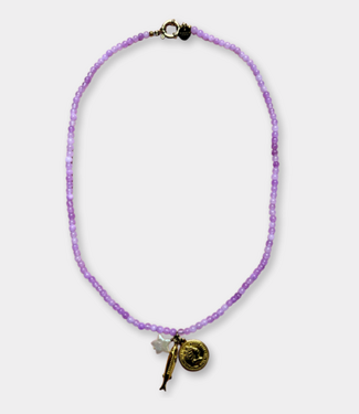 Bonnie Studios Pendant Trio Necklace lila