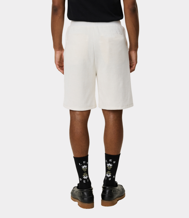 Les Deux sully towel shorts light ivory