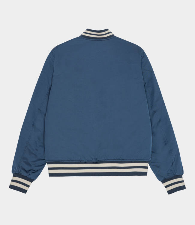 Les Deux varsity tech jacket dark denim blue