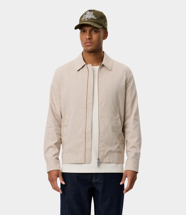 Les Deux como coach slub jacket light sand