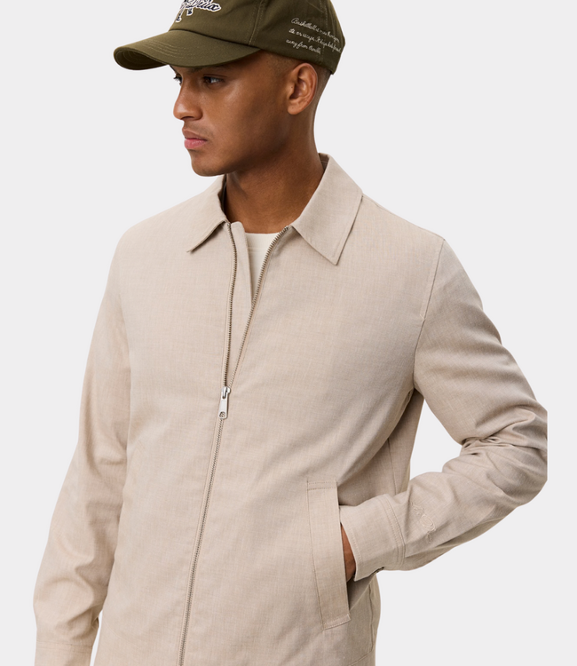 Les Deux como coach slub jacket light sand