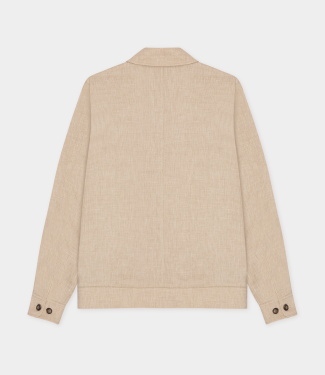 Les Deux como coach slub jacket light sand