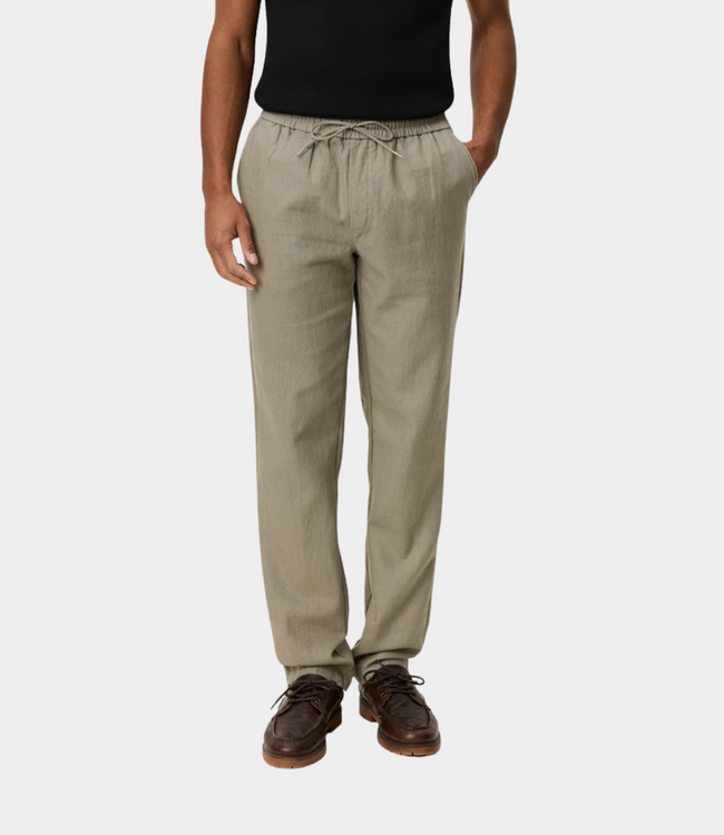 Les Deux patrick linen pants laurel oak sand