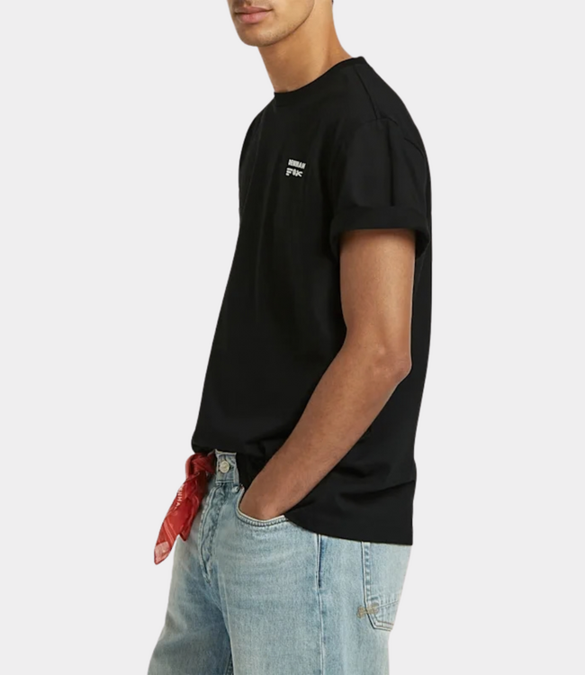 Denham hidden graphic tee ss sc black
