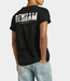 Denham hidden graphic tee ss sc black