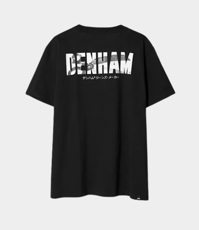 Denham hidden graphic tee ss sc black
