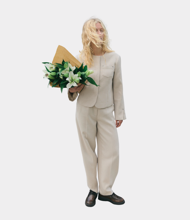 MbyM Torina-m elenora blazer spring brown melange