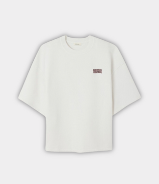 American Vintage Plizzy sweat tee blanc vintage