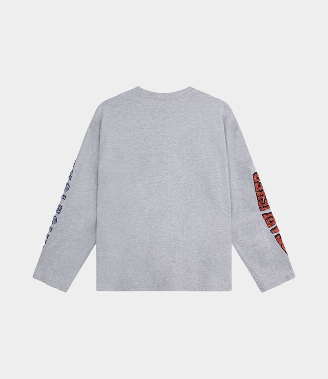 Alix the Label Fancy print longsleeve t-shirt light grey mel