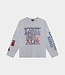 Alix the Label Fancy print longsleeve t-shirt light grey mel