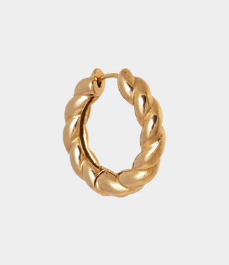 Label Kiki Round rebel hoop gold