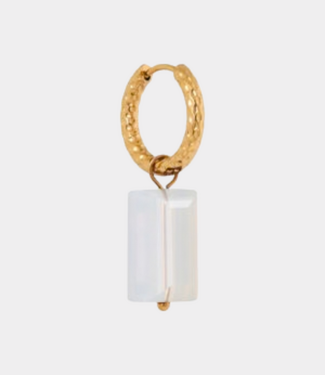 Label Kiki Shiny white hoop gold