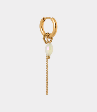 Label Kiki Chain water drop hoop gold