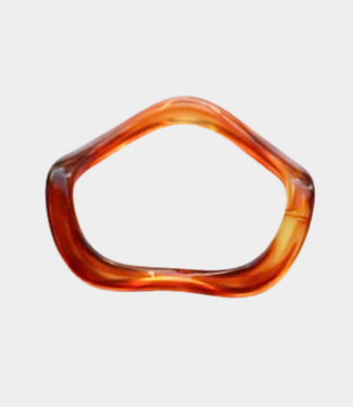 Label Kiki Brown wave bracelet