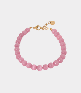 Label Kiki Pink snake bracelet gold