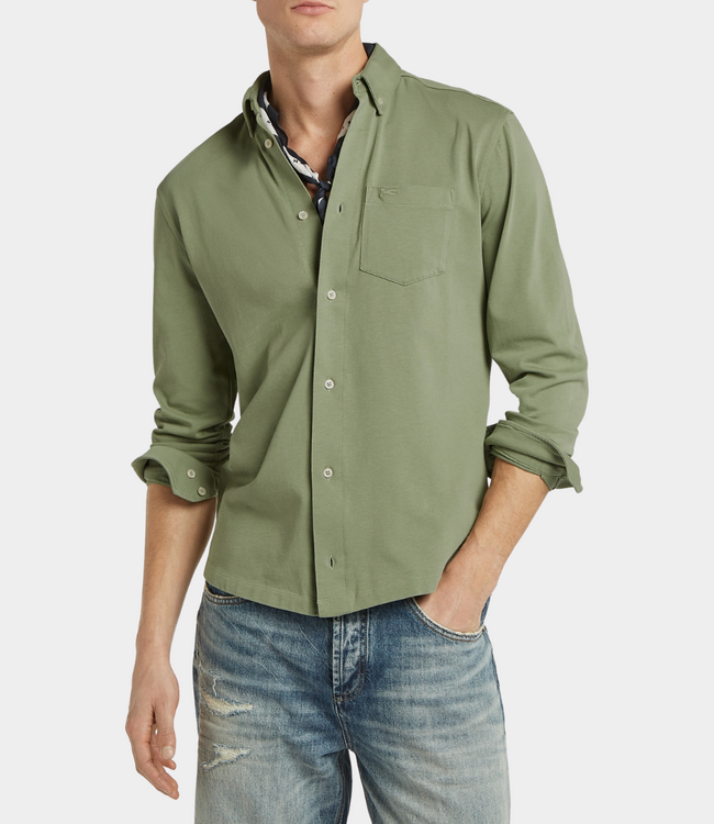 Denham bridge shirt hj laurel green
