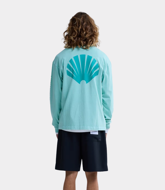 New Amsterdam logo longsleeve ocean wave/sea green