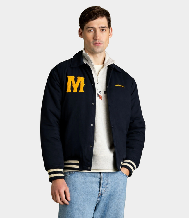 Mercer The Varsity jacket Polo blue heren sneaker