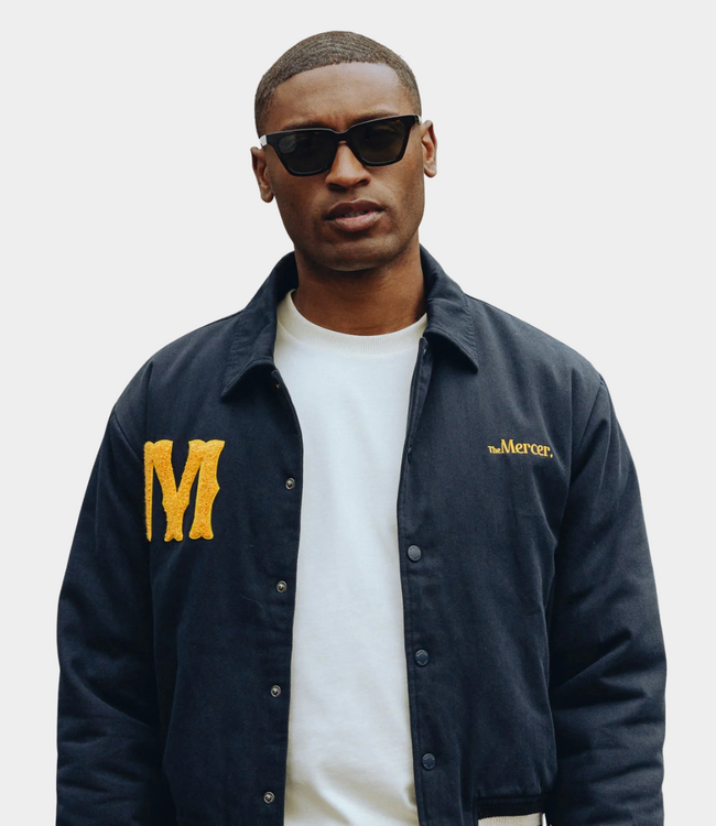 Mercer The Varsity Jacket Polo Blue – Classic College Jacket
