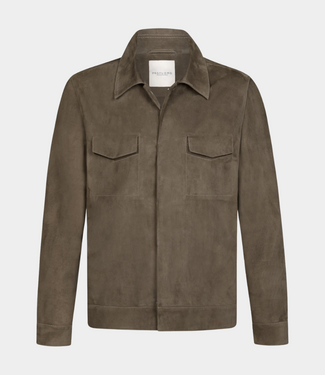 Profuomo outerw jct suede l.brown