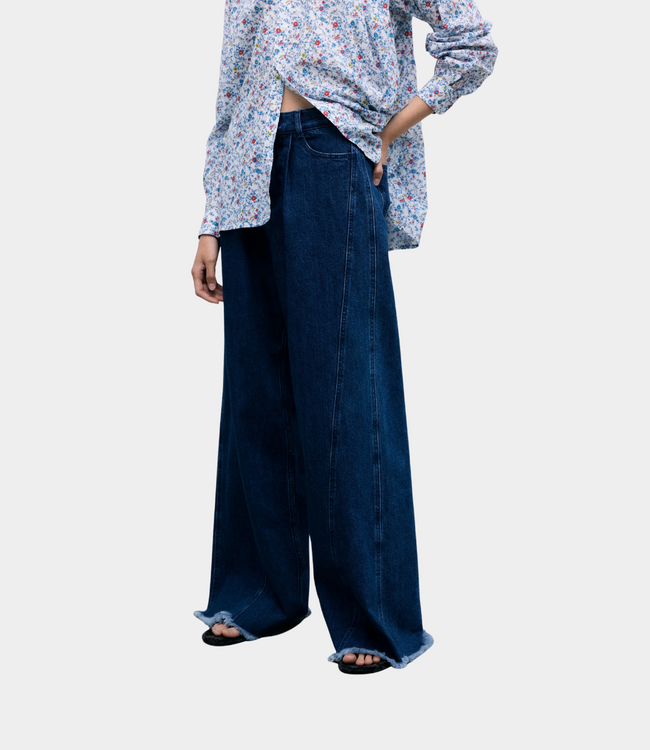 The New Society Denim extra wide pant indigo denim