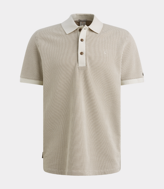 Cast Iron Two tone polo waffle white onyx