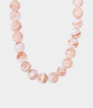 Label Kiki Marble rose necklace gold