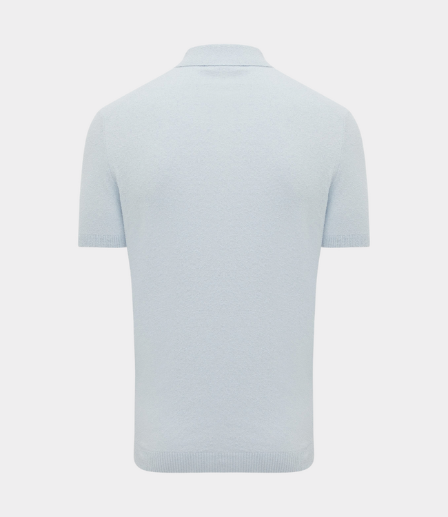 Gentiluomo polo 3 buttons ss light blue