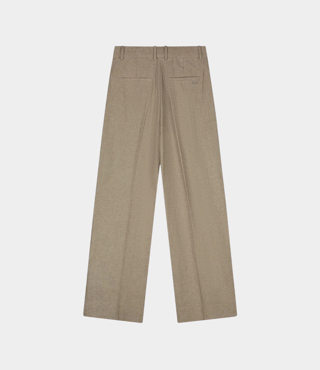 Olaf Linen tailored trousers taupe