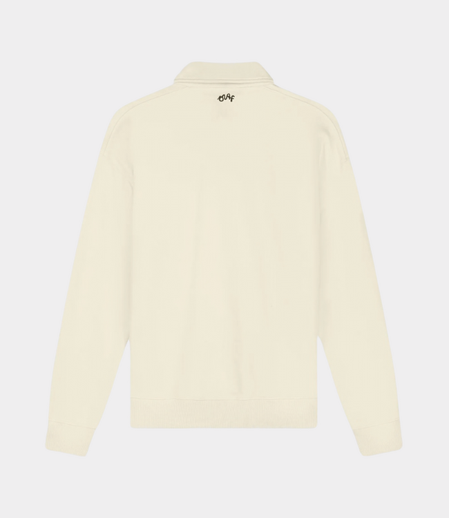 Olaf Script friends oversized polo offwhite