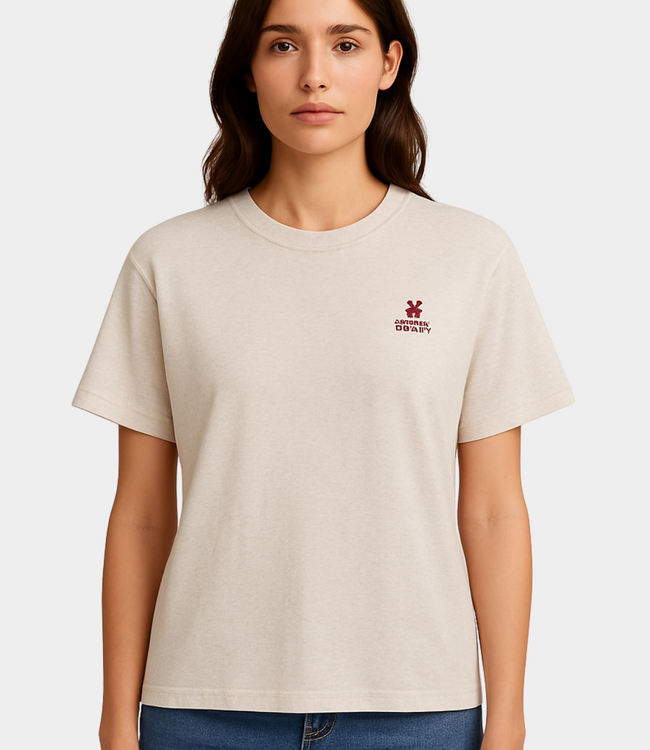 The New Society Logo tee sand vigore