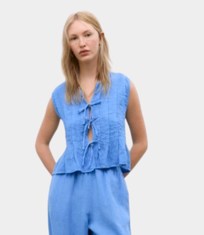 The New Society Melissa blouse vista blue