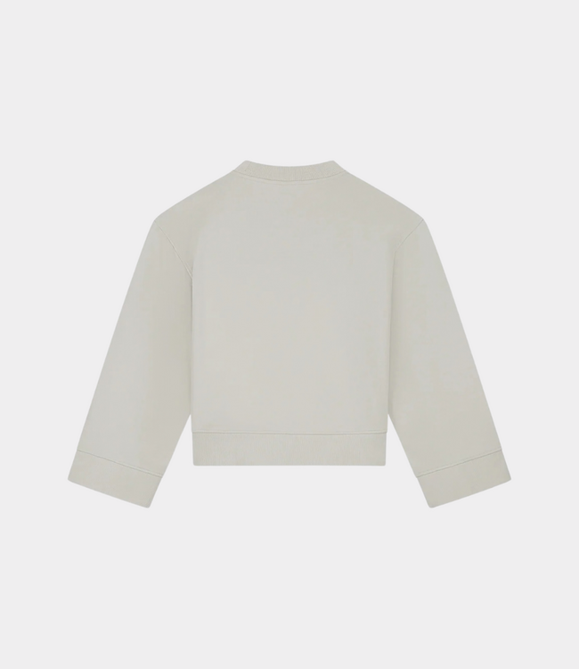 Olaf Brushstroke graphic crewneck cement