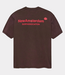New Amsterdam logo tee walnut/deep red