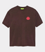 New Amsterdam logo tee walnut/deep red