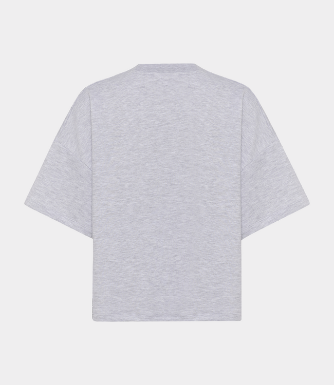 Gestuz Sweat tee Ultra light grey mélange