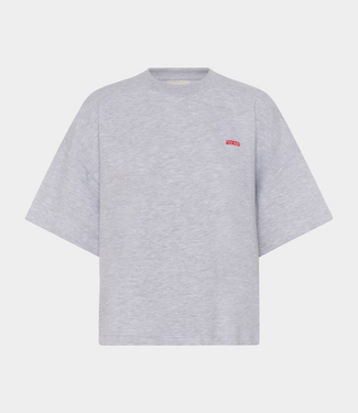 Gestuz Sweat tee Ultra light grey mélange