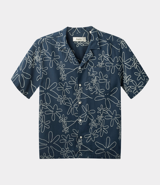 Foret Peer embroidery regular fit ss shirt navy