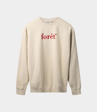 Foret Boat sweatshirt oat/red