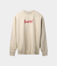 Foret Boat sweatshirt oat/red