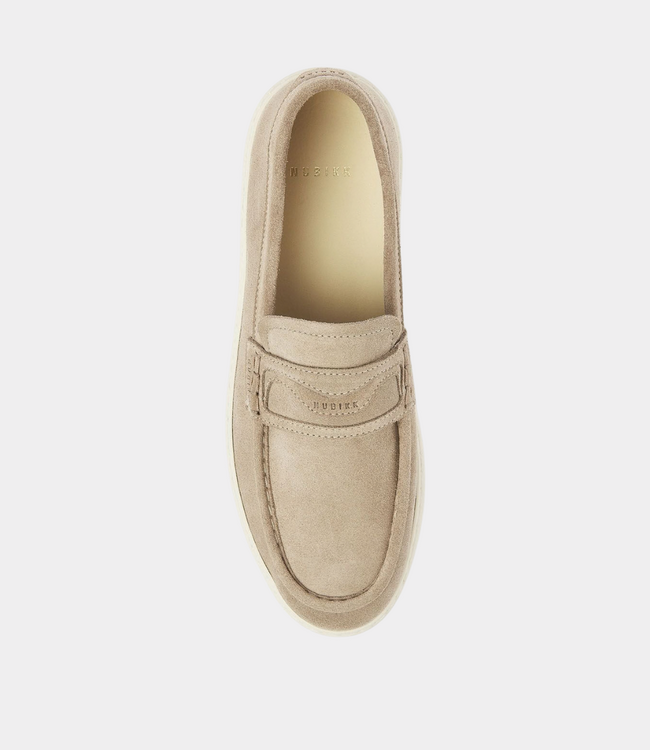 Nubikk Jiro Gatsby Mist Suede Loafer Heren – Lichtgrijze Suède Instapper
